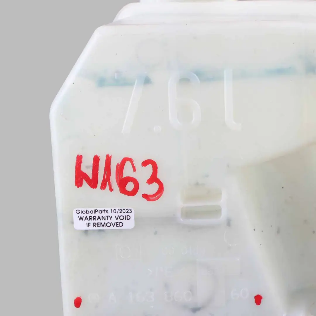 Mercedes ML W163 Windscreen Washer Bottle Tank Reservoir A1638601160 - SKU A1638690820 - Part number A1638690820