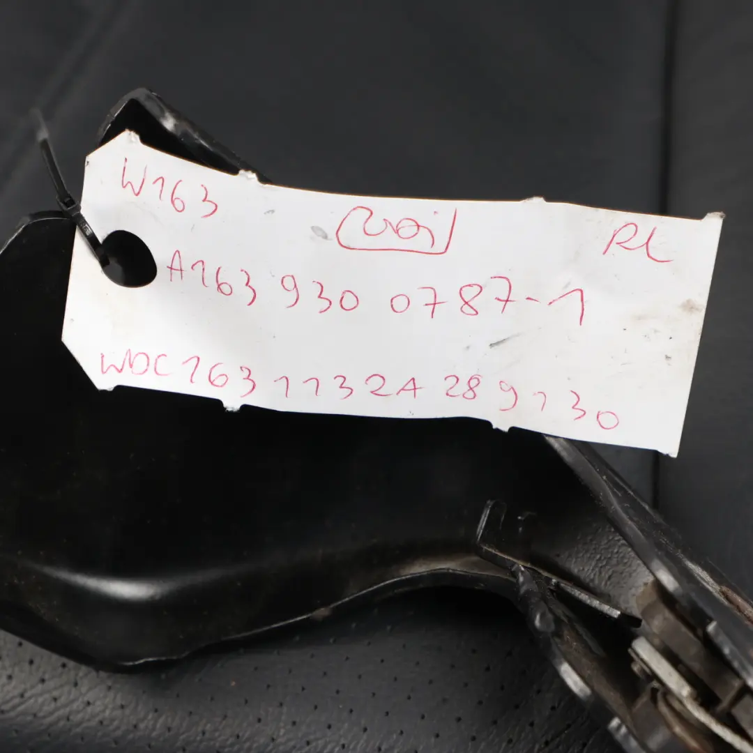 Left N/S 3RD Third Row Black Leather to Mercedes ML W163 Rear Seat with Part number A1639300787 Mercedes ML W163 Rear Seat Left N/S 3RD Third Row Black Leather - SKU A1639300787-1 - Part number A1639300787