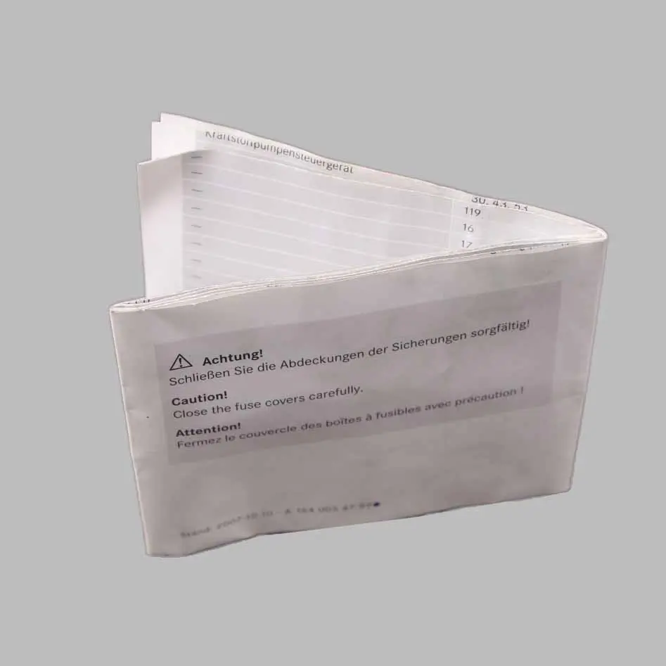 Fuse Box Grouping Fuse Placement Map Card Diagram to Mercedes W164 with Part number A1640054799 Mercedes W164 Fuse Box Grouping Fuse Placement Map Card Diagram - SKU A1640054799 - Part number A1640054799