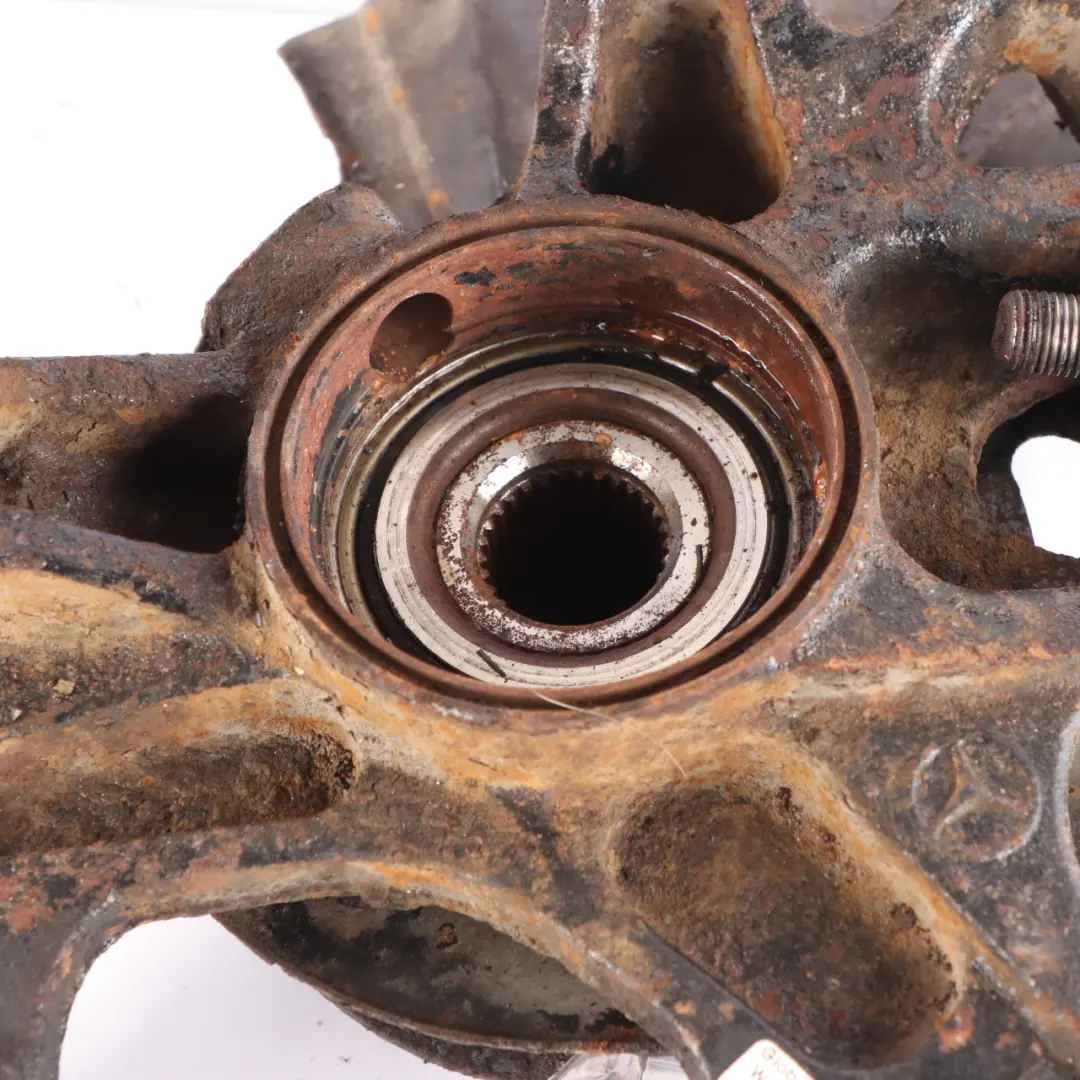 Carrier Hub Rear Right O/S Axle Bracket Holder to Mercedes W164 ML 63 Wheel with Part number A1643501208 Mercedes W164 ML 63 Wheel Carrier Hub Rear Right O/S Axle Bracket Holder - SKU A1643501208 - Part number A1643501208