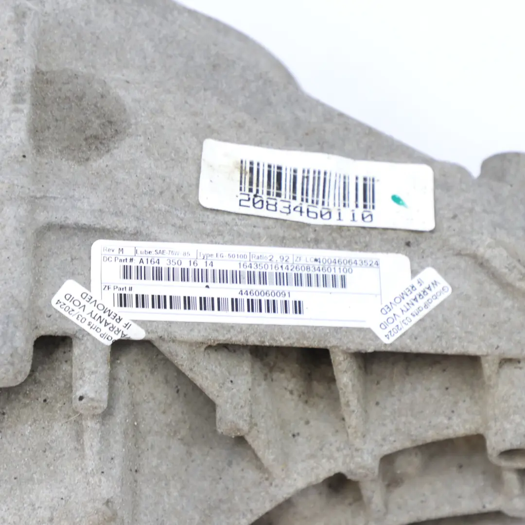 Most Dyfer Dyferencjał Tył Tylny 2,92 do Mercedes W251 o numerze A1643501614 Mercedes W251 Most Dyfer Dyferencjał Tył Tylny 2,92 - SKU A1643501614 - Numer Części A1643501614