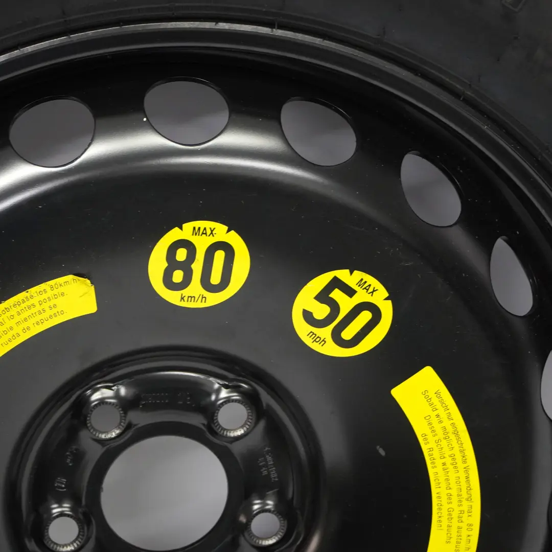 Stahl Ersatzrad 4,5J ET:40 Reifen Goodyear R19 165/90 für Mercedes W164 mit Teilenummer A1644000102 Mercedes W164 Stahl Ersatzrad 4,5J ET:40 Reifen Goodyear R19 165/90 - SKU a1644000102 - Teilenummer A1644000102