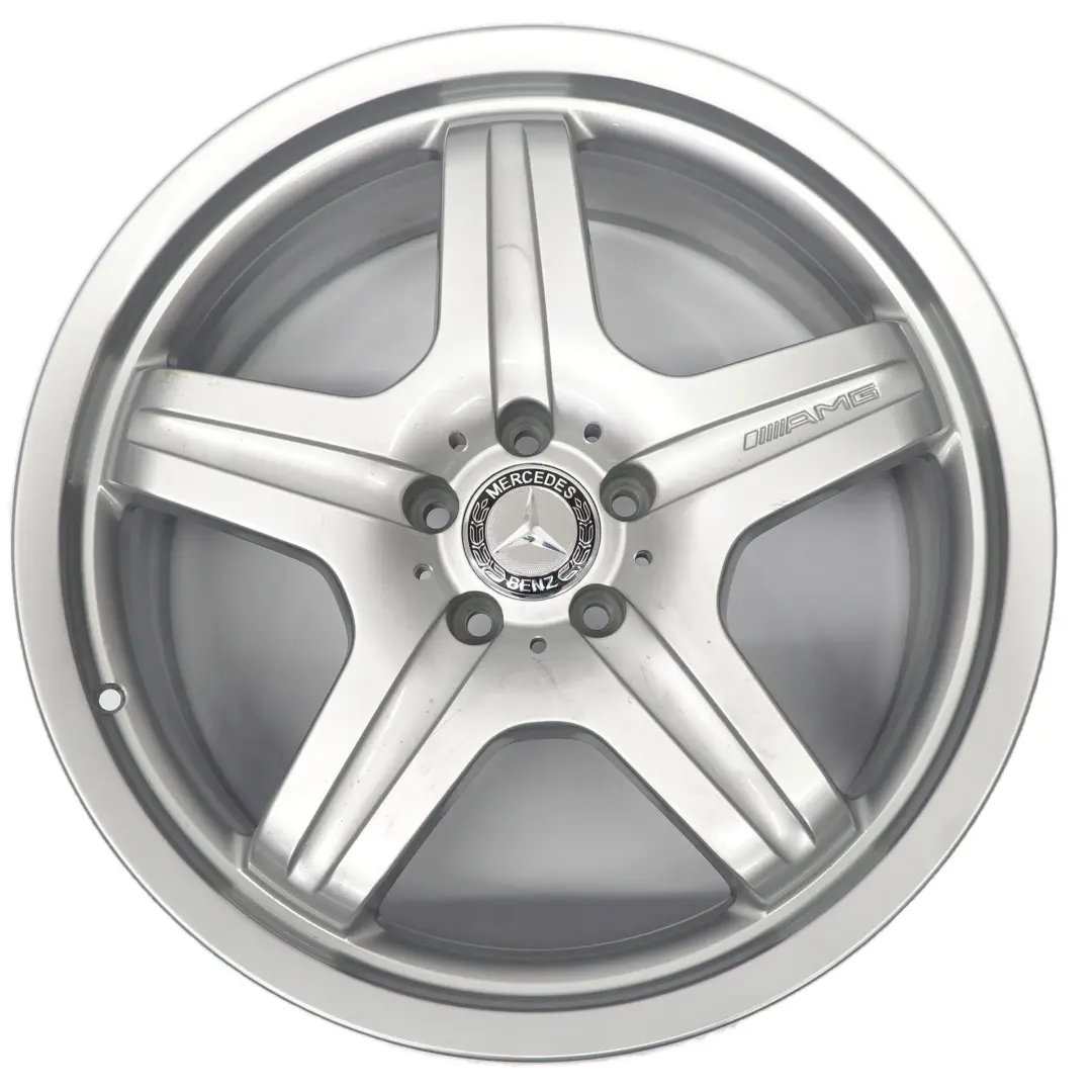 Rim Mercedes W164 AMG Silver Alloy 5 Spoke 20" 10J ET:46 to Wheel with Part number A1644012002 Wheel Rim Mercedes W164 AMG Silver Alloy 5 Spoke 20" 10J ET:46 - SKU A1644012002-4 - Part number A1644012002