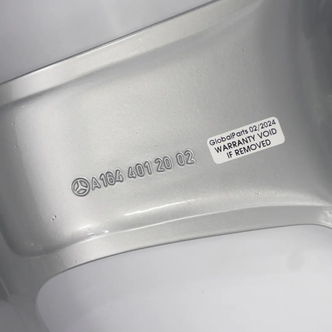 Rim Mercedes W164 AMG Silver Alloy 5 Spoke 20" 10J ET:46 to Wheel with Part number A1644012002 Wheel Rim Mercedes W164 AMG Silver Alloy 5 Spoke 20" 10J ET:46 - SKU A1644012002-4 - Part number A1644012002