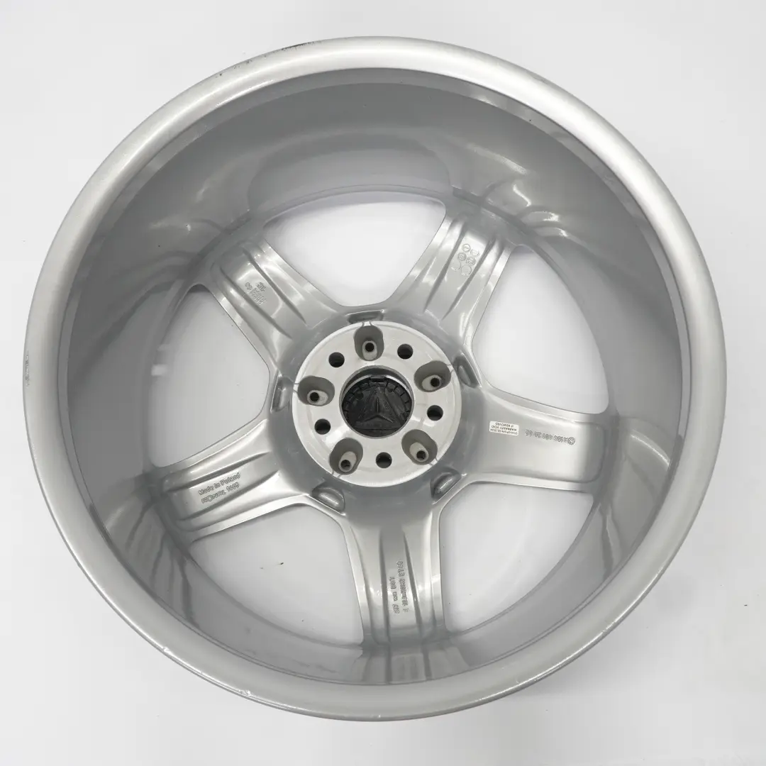  Jante Mercedes W164 AMG en alliage argenté 5 branches 20" 10J ET:46 - SKU A1644012002-4 - Numéro de pièce A1644012002