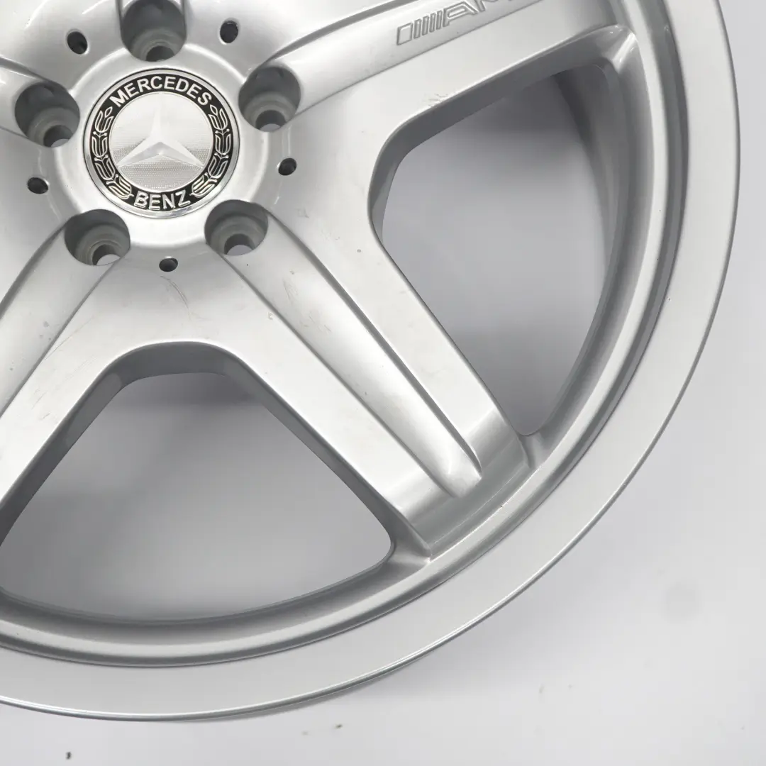 Rim Mercedes W164 AMG Silver Alloy 5 Spoke 20" 10J ET:46 to Wheel with Part number A1644012002 Wheel Rim Mercedes W164 AMG Silver Alloy 5 Spoke 20" 10J ET:46 - SKU A1644012002-4 - Part number A1644012002