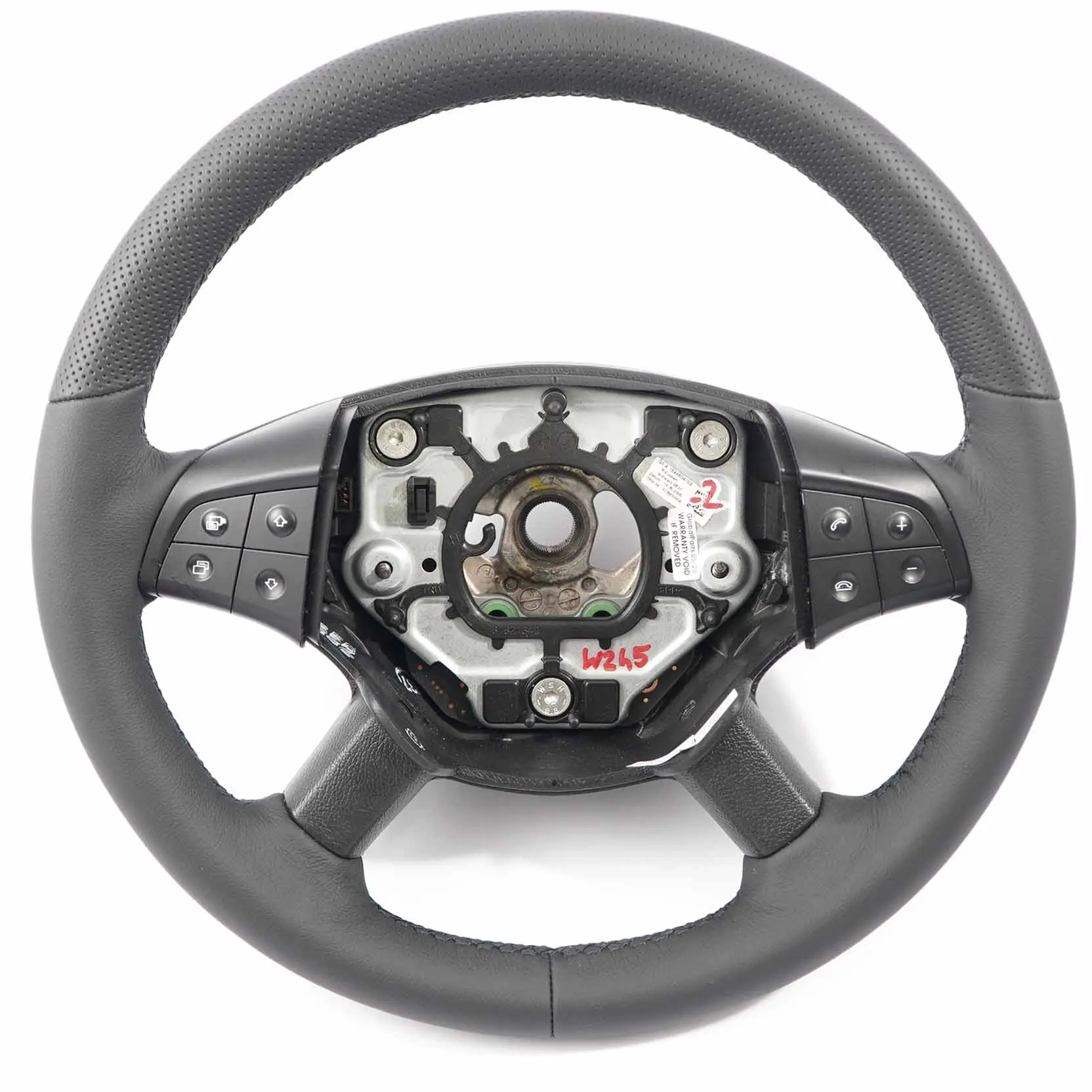 Mercedes W245 NEU Schwarz Leder Lederlenkrad Leder Lenkrad Multifunktion