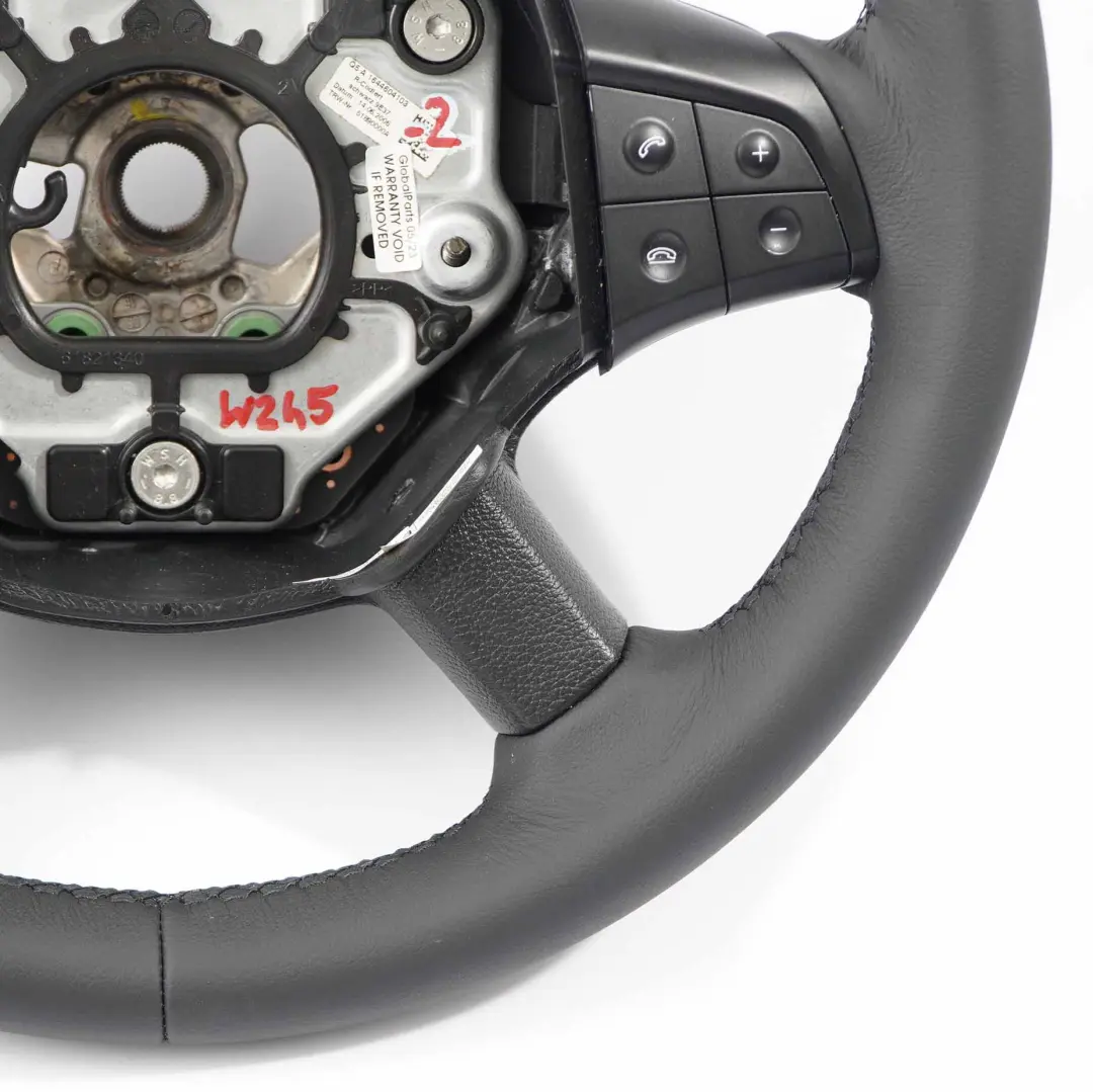 NUEVO Cuero Negro Volante Interruptor Multifunción para Mercedes W245 con número de pieza A1644604103 Mercedes W245 NUEVO Cuero Negro Volante Interruptor Multifunción - SKU A1644604103-2 - Número de pieza A1644604103