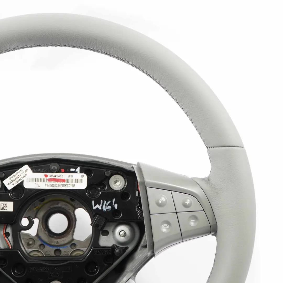 Mercedes ML W164 NEU Grau Leder Lenkrad Lederlenkrad Multifunktion - SKU A1644604703-1 - Teilenummer A1644604703
