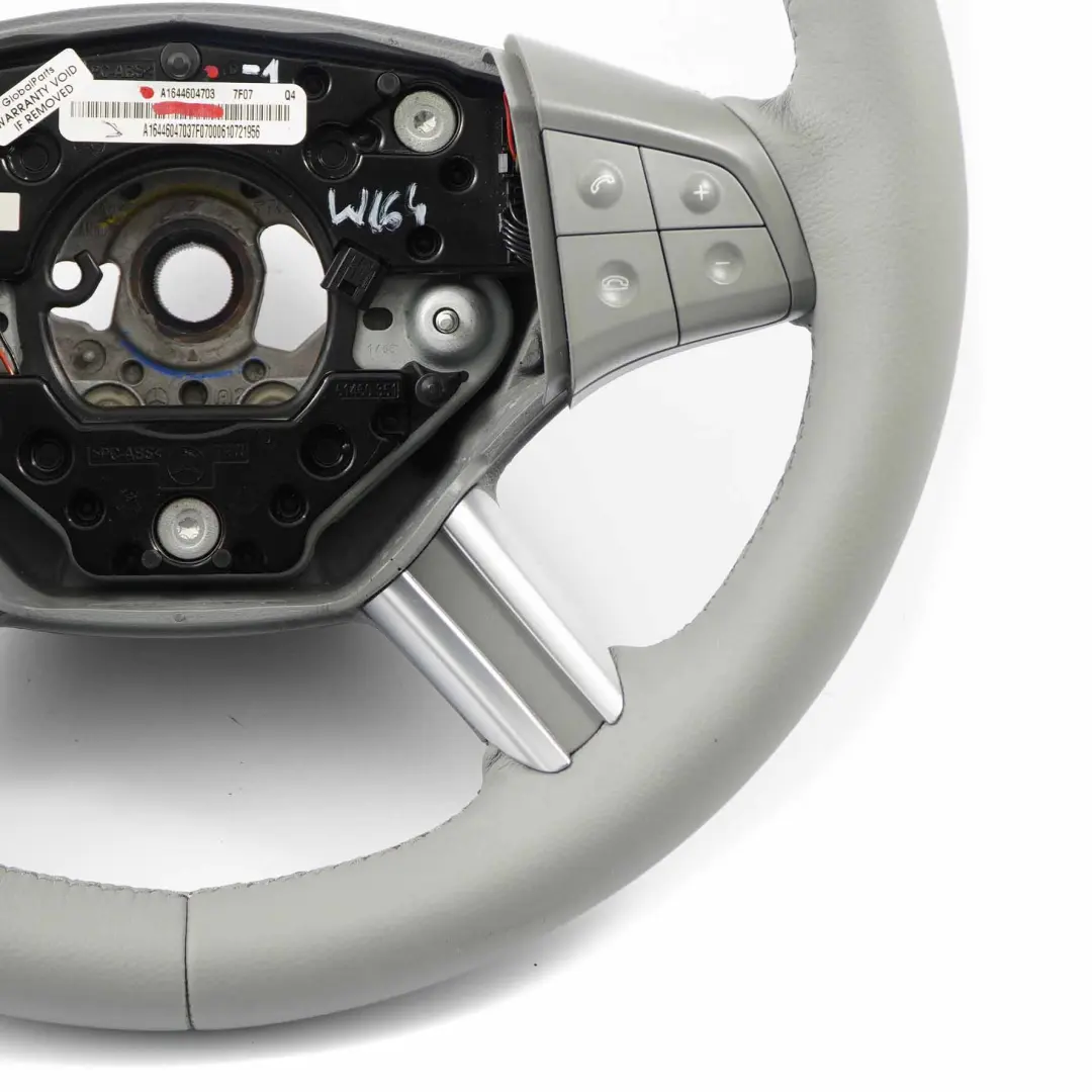 Mercedes ML W164 NEU Grau Leder Lenkrad Lederlenkrad Multifunktion - SKU A1644604703-1 - Teilenummer A1644604703