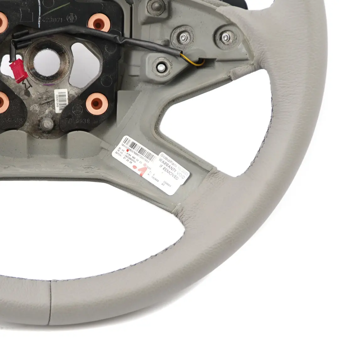 Grey Leather Steering Wheel Paddle Shift to Mercedes ML W164 NEW with Part number A1644605803 Mercedes ML W164 NEW Grey Leather Steering Wheel Paddle Shift - SKU A1644605803-1 - Part number A1644605803