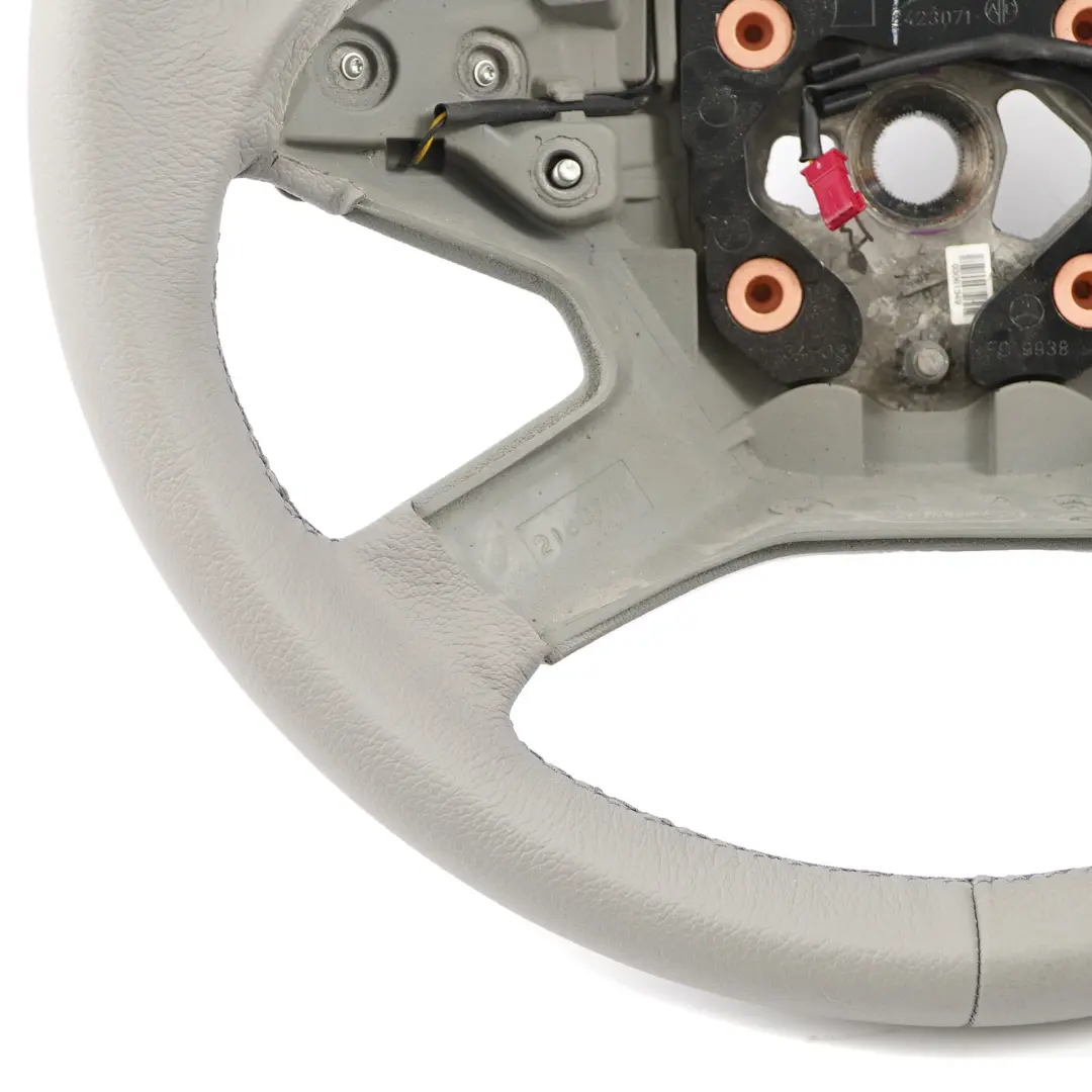 Mercedes ML W164 NEW Grey Leather Steering Wheel Paddle Shift - SKU A1644605803-1 - Part number A1644605803