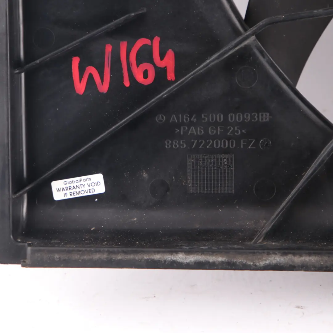 Radiator Engine Cooling Fan Shroud Motor 850W to Mercedes W164 W251 with Part number A1645000093 Mercedes W164 W251 Radiator Engine Cooling Fan Shroud Motor 850W - SKU A1645000093 - Part number A1645000093
