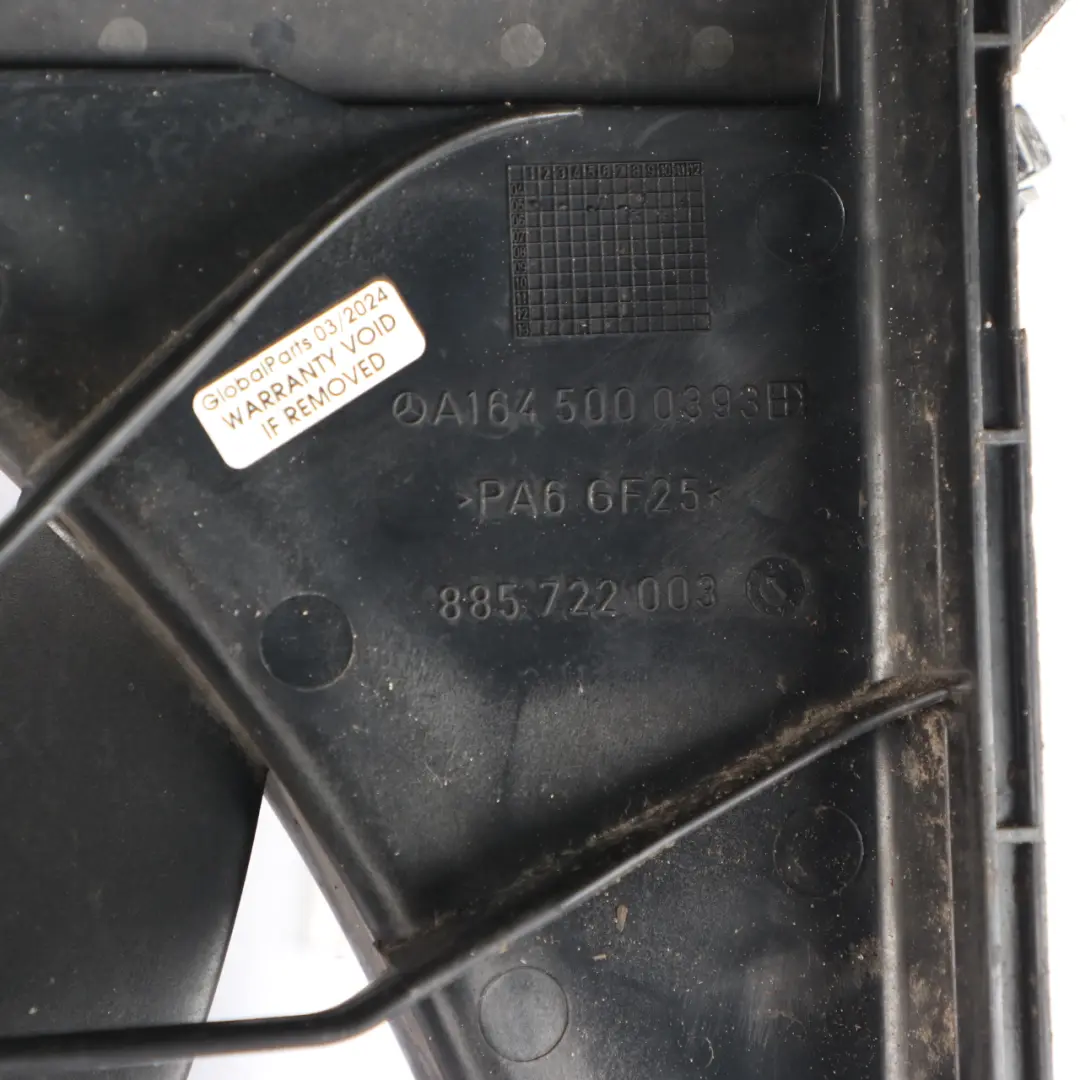 Cooling Radiator Fan 850W Diesel Engine to Mercedes ML W164 W251 with Part number A1645000393 Mercedes ML W164 W251 Cooling Radiator Fan 850W Diesel Engine - SKU A1645000393 - Part number A1645000393