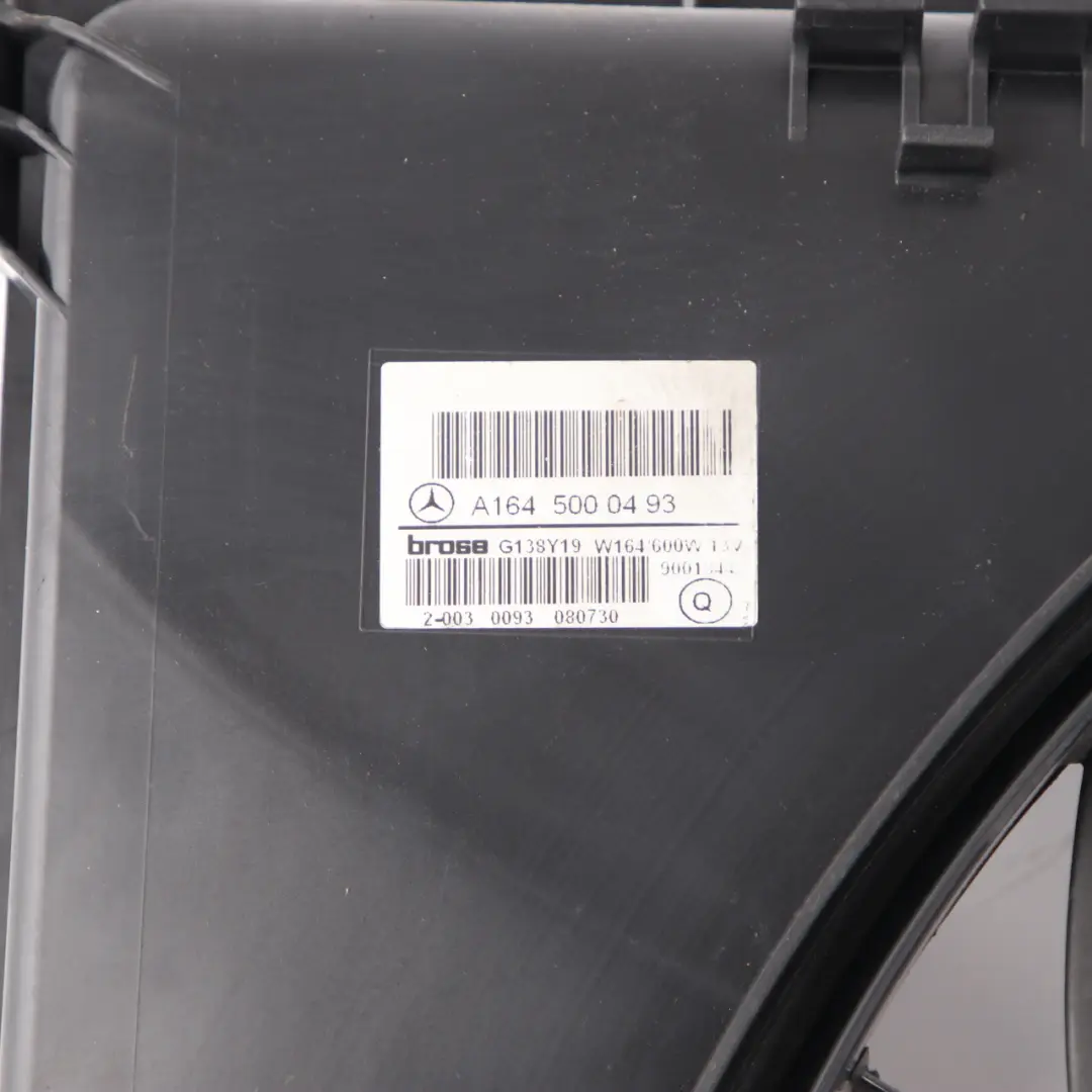 Mercedes W164 Radiador de refrigeración Motor de gasolina Ventilador - SKU A1645000493 - Número de pieza A1645000493