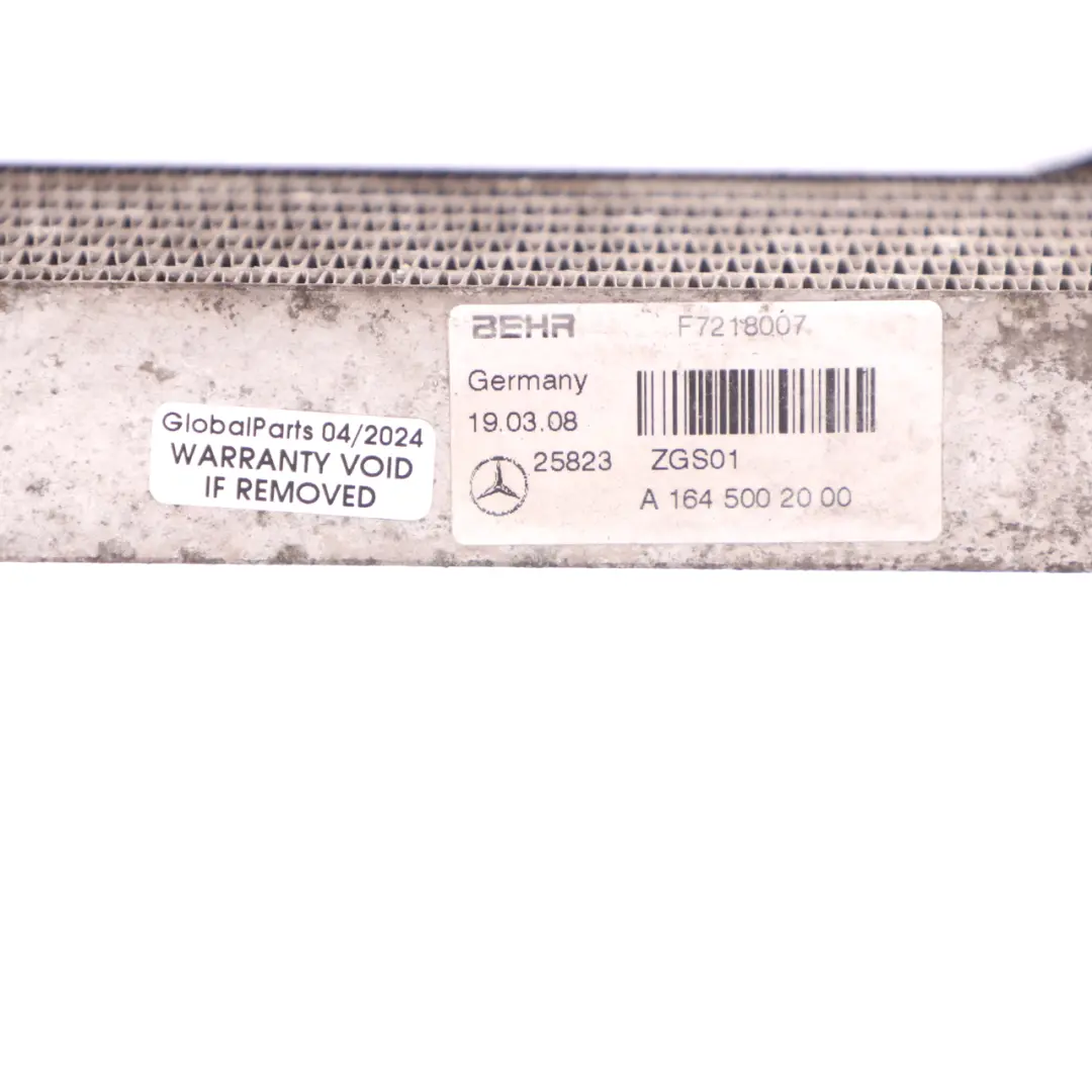 Mercedes ML W164 Diesel OM642 Enfriador aceite Caja cambios automática aire - SKU A1645002000 - Número de pieza A1645002000