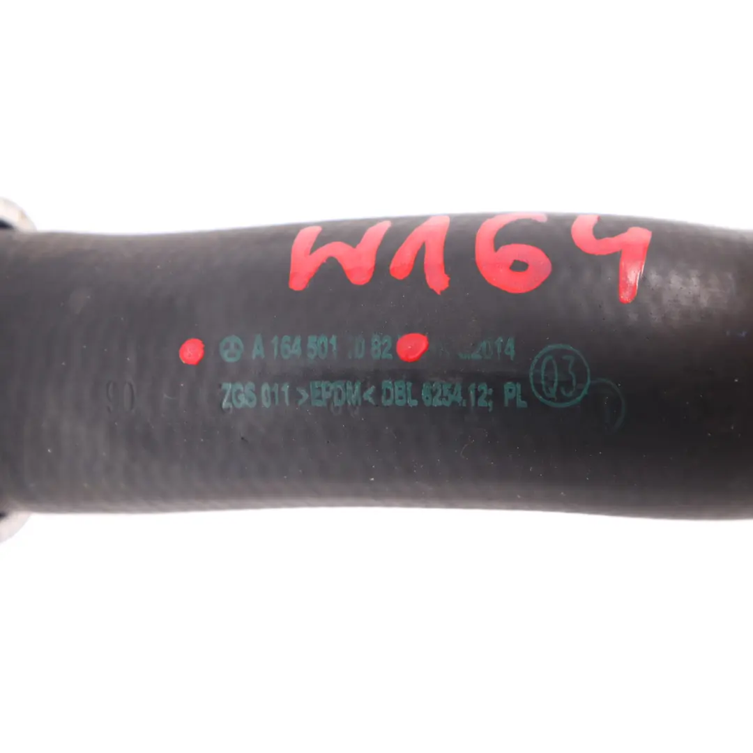 Radiator Hose Water Cooling Pipe to Mercedes ML W164 with Part number A1645011082 Mercedes ML W164 Radiator Hose Water Cooling Pipe - SKU A1645011082 - Part number A1645011082