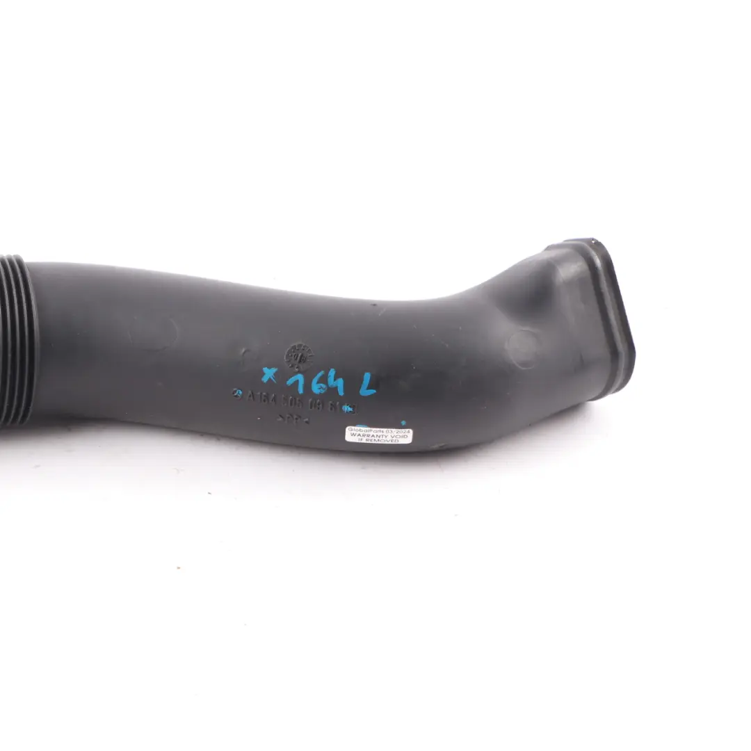 Intake Hose Left N/S Genuine to Mercedes X164 Air with Part number A1645050961 Mercedes X164 Air Intake Hose Left N/S Genuine - SKU A1645050961 - Part number A1645050961