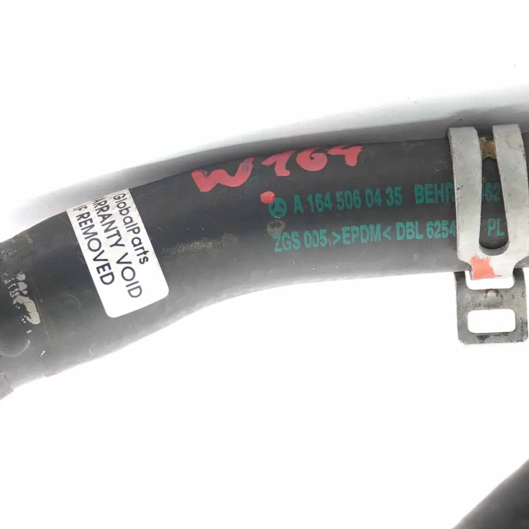Mercedes W164 OM642 Diesel Engine Water Coolant Elbow Hose - SKU A1645060435 - Part number A1645060435