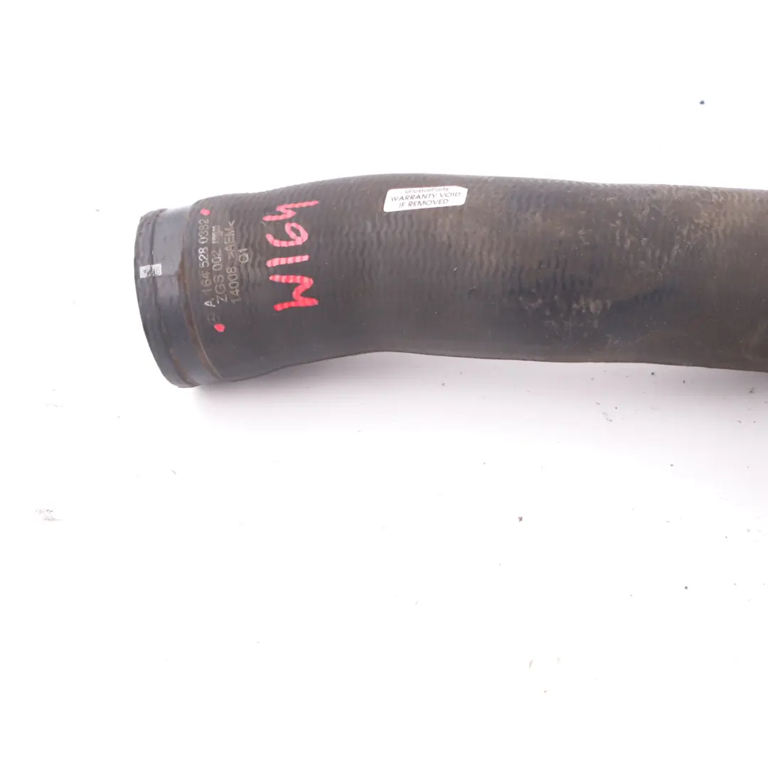 Intake Hose Intercooler Charge Pipe Line Diesel to Mercedes W164 Air with Part number A1645280382 Mercedes W164 Air Intake Hose Intercooler Charge Pipe Line Diesel - SKU A1645280382 - Part number A1645280382
