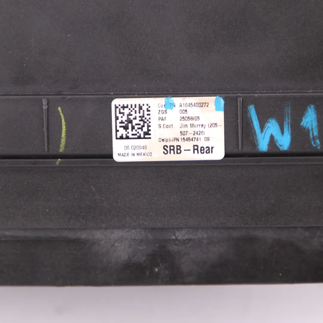 Fuse Box Mercedes ML W164 GL X164 Control Unit Module Relay to with Part number A1645400272 Fuse Box Mercedes ML W164 GL X164 Control Unit Module Relay - SKU A1645400272 - Part number A1645400272