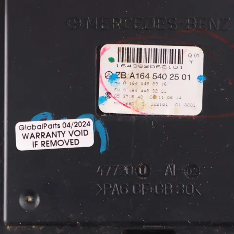 Sam Module Mercedes W164 Passenger Side SAM Fuse Relay Control Unit to with Part number A1645402501 Sam Module Mercedes W164 Passenger Side SAM Fuse Relay Control Unit - SKU A1645402501 - Part number A1645402501