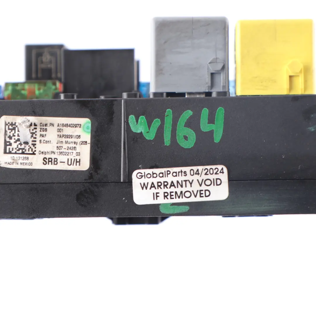 Mercedes W164 Support De Boîte Fusibles - SKU A1645402972 - Numéro de pièce A1645402972
