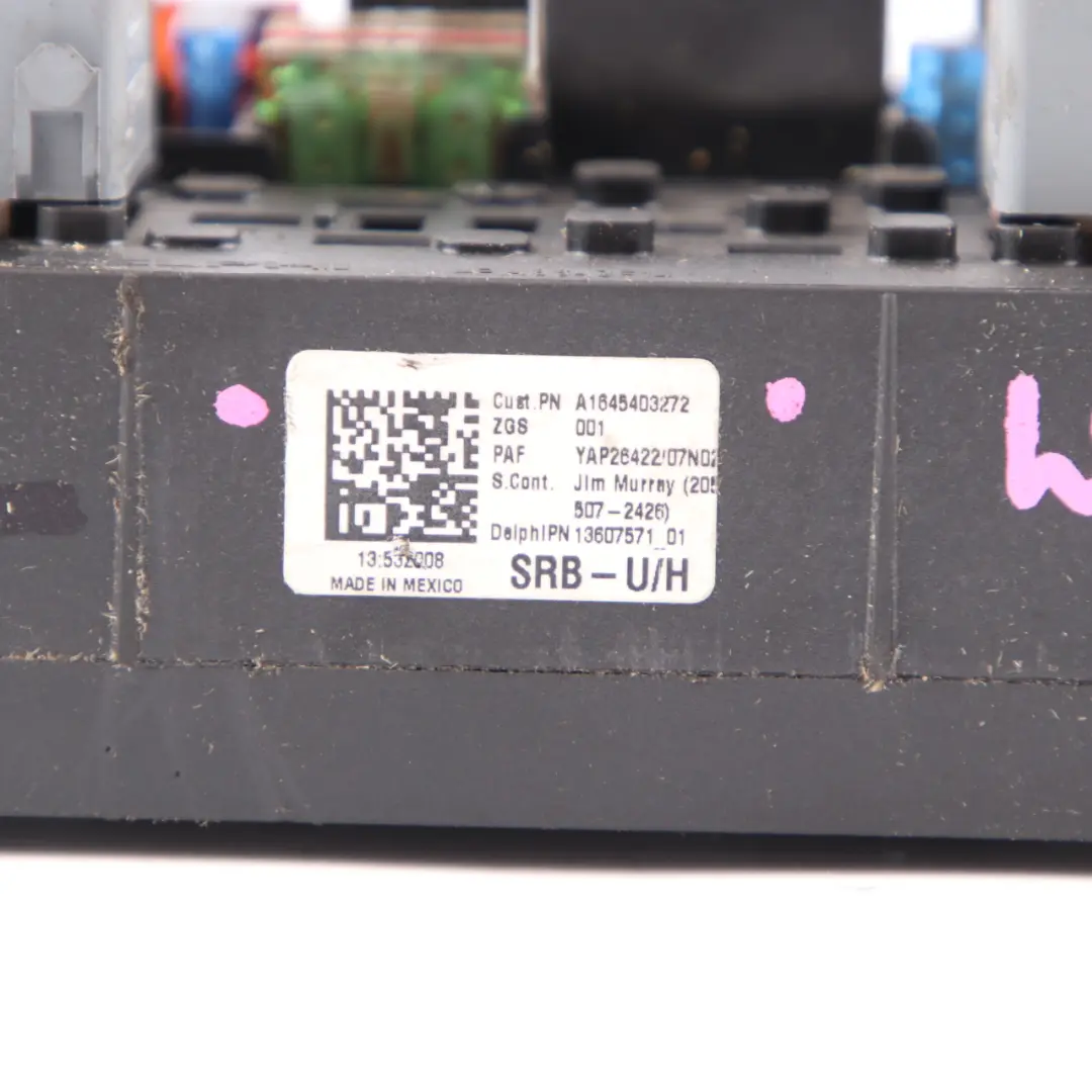 Scatola Dei Fusibili Modulo Unità Di Controllo Relè per Mercedes ML W164 con numero di parte A1645403272 Mercedes ML W164 Scatola Dei Fusibili Modulo Unità Di Controllo Relè - SKU A1645403272 - Numero di parte A1645403272