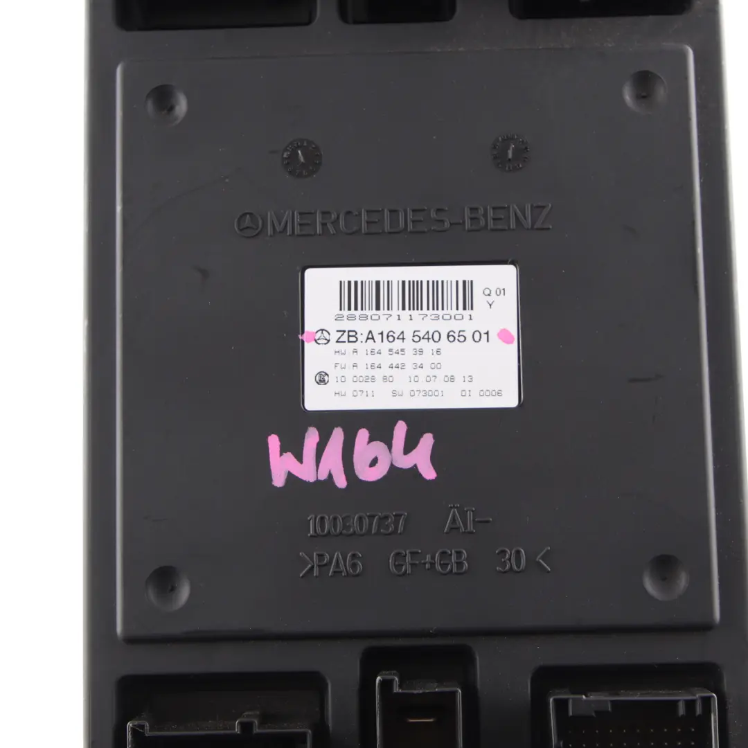 Mercedes ML W164 Front SAM Module de l'unité de contrôle ECU - SKU A1645406501 - Numéro de pièce A1645406501