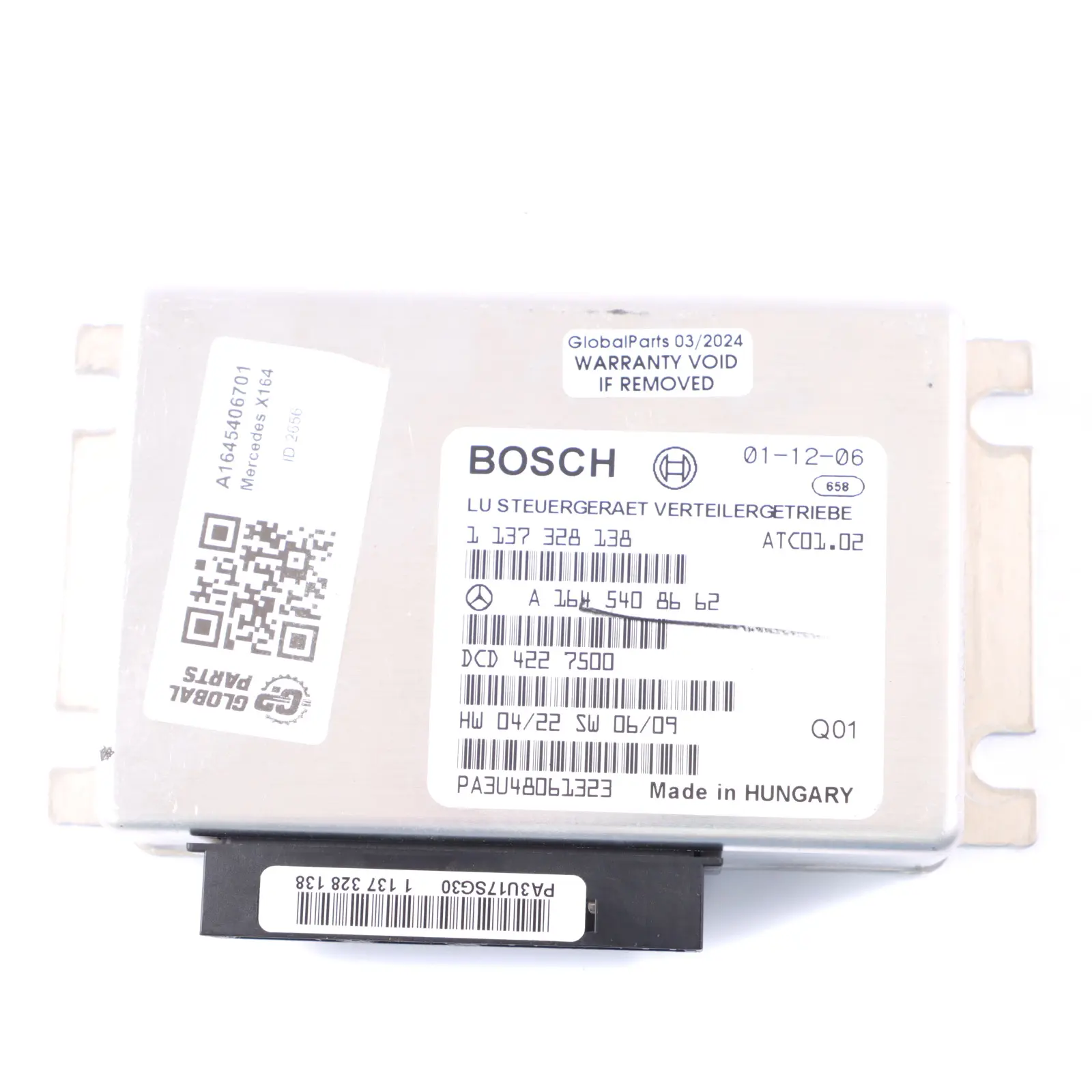 Mercedes ML W164 Unité de contrôle du module boîte de transfert ECU A1645408662