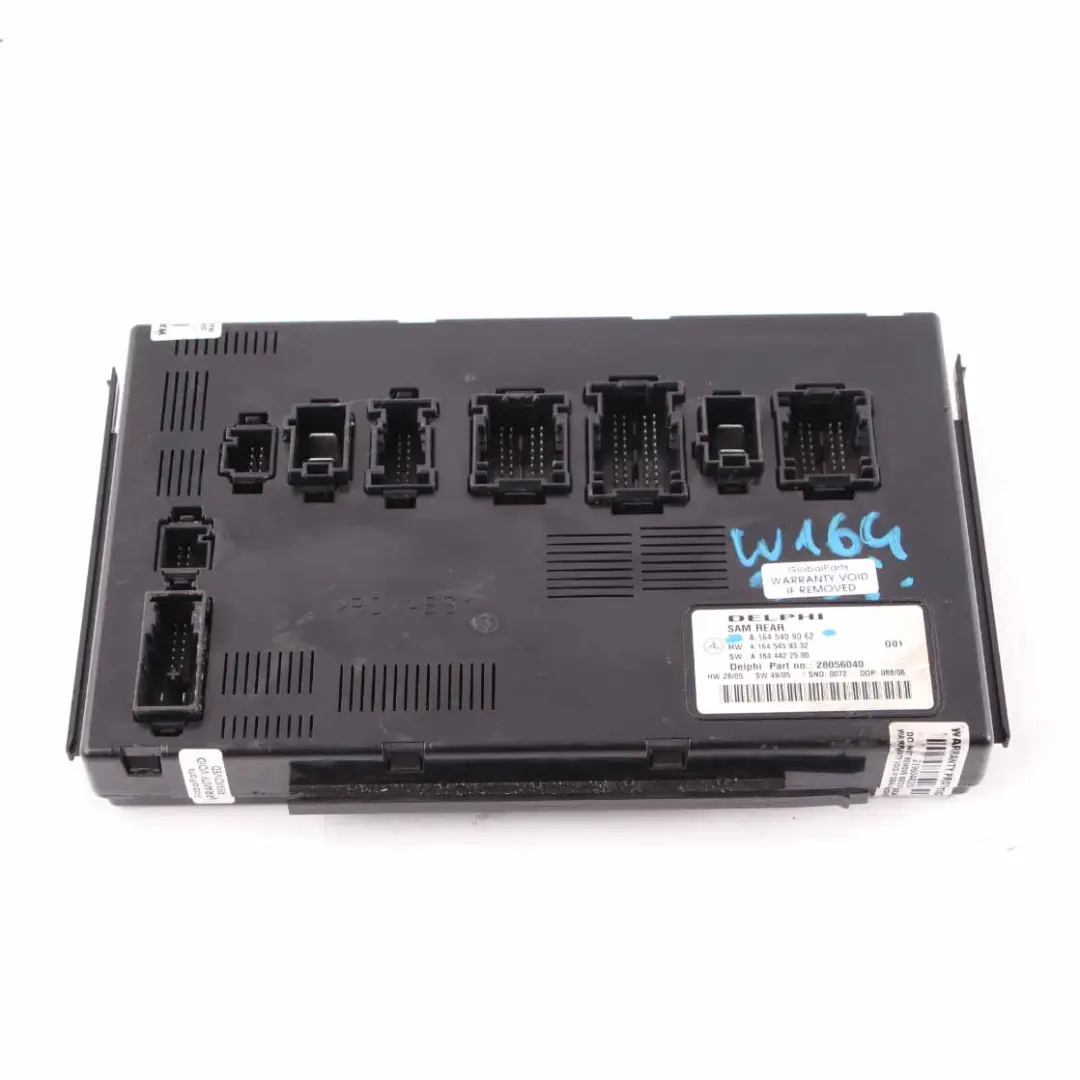 Fuse Box Rear SAM Relay Control Unit Module to Mercedes ML W164 with Part number A1645409062 Mercedes ML W164 Fuse Box Rear SAM Relay Control Unit Module - SKU A1645409062 - Part number A1645409062