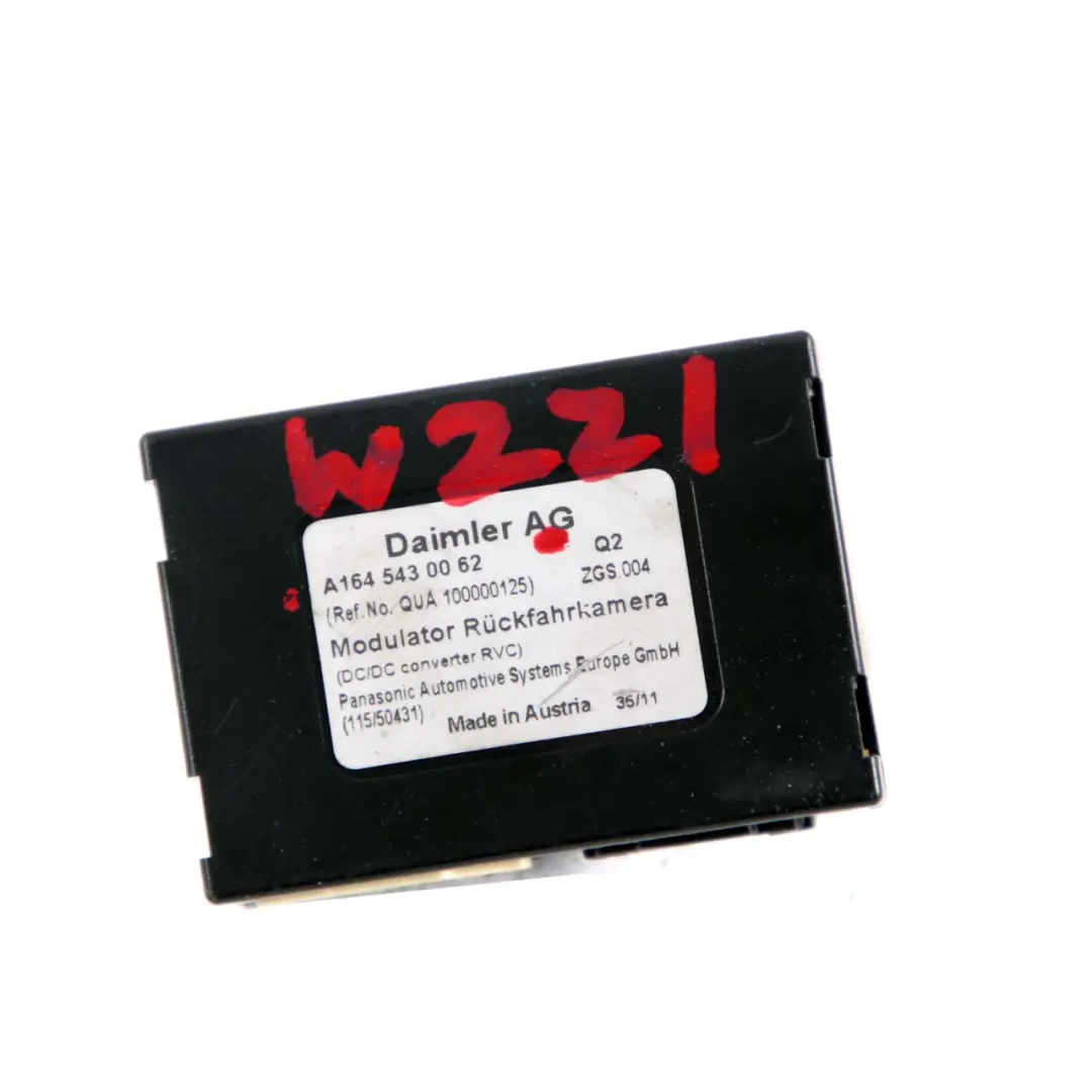 Caméra Recul Module Contrôle pour Mercedes W221 à propos du numéro de pièce A1645430062 Mercedes W221 Caméra Recul Module Contrôle - SKU A1645430062 - Numéro de pièce A1645430062