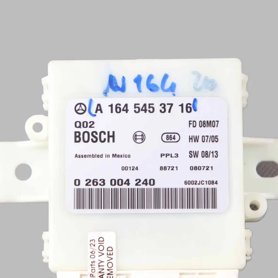 Parkmodul PDC Abstands Regel Tempomat Sensor für Mercedes ML W164 mit Teilenummer A1645453716 Mercedes ML W164 Parkmodul PDC Abstands Regel Tempomat Sensor - SKU A1645453716 - Teilenummer A1645453716