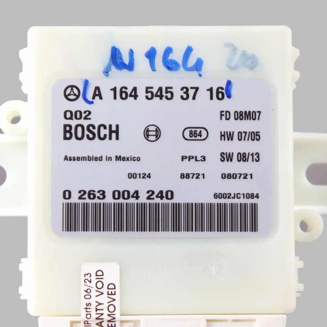 Módulo De Aparcamiento PDC Sensor De Distancia para Mercedes ML W164 con número de pieza A1645453716 Mercedes ML W164 Módulo De Aparcamiento PDC Sensor De Distancia - SKU A1645453716 - Número de pieza A1645453716