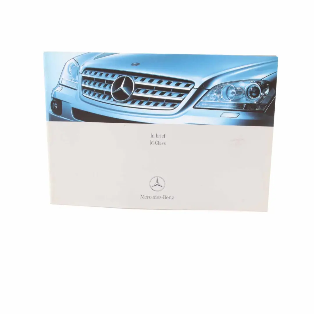 Mercedes ML W164 Owner's Manual Instruction Book Case Wallet Pouch A1645842482 - SKU A1645844182 - Part number A1645844182