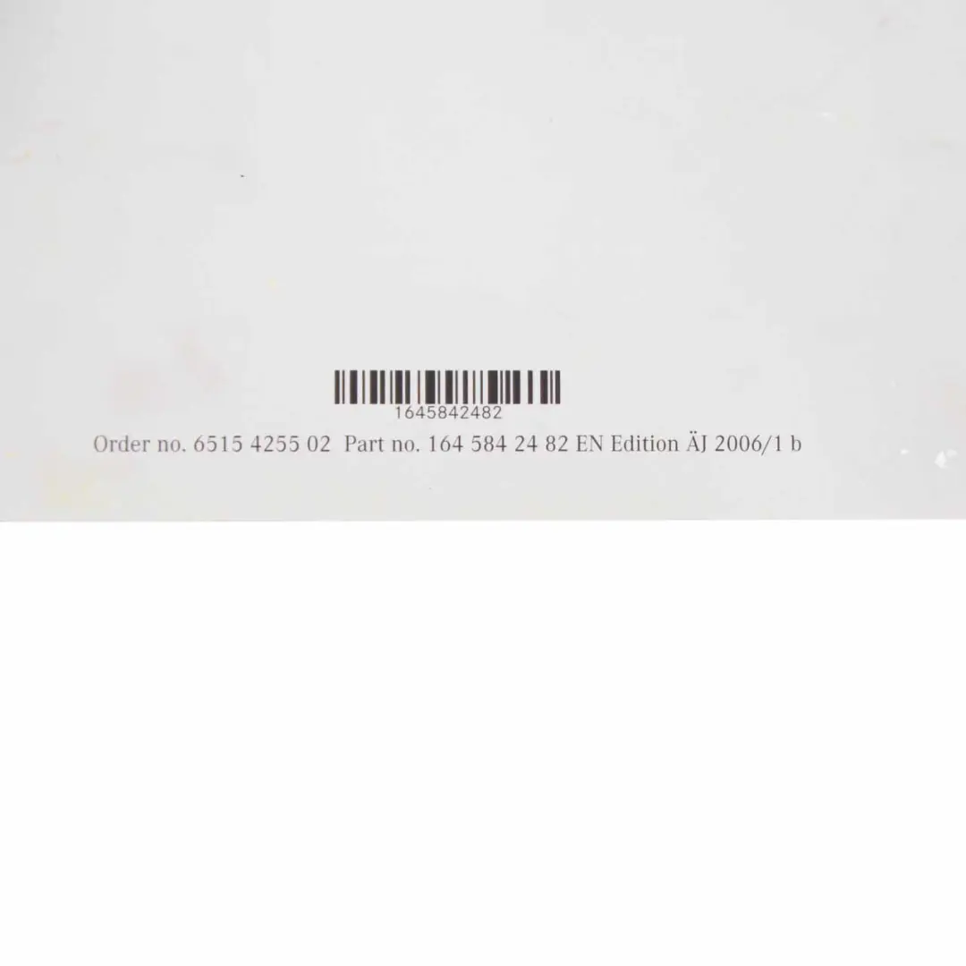 Mercedes ML W164 Owner's Manual Instruction Book Case Wallet Pouch A1645842482 - SKU A1645844182 - Part number A1645844182