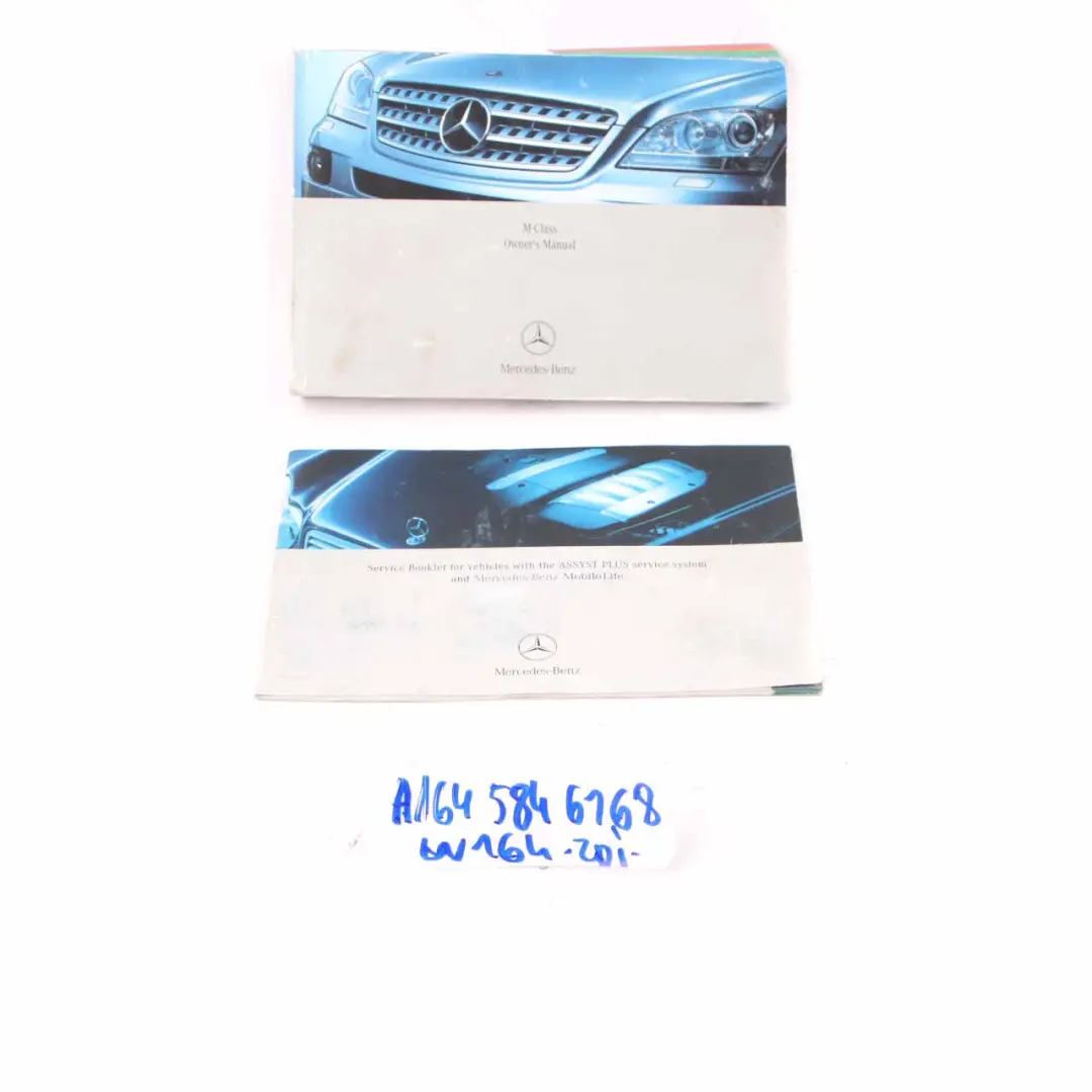 Owner's Handbook Service Booklet Manual Set to Mercedes ML W164 with Part number A1645846168 Mercedes ML W164 Owner's Handbook Service Booklet Manual Set - SKU A1645846168 - Part number A1645846168