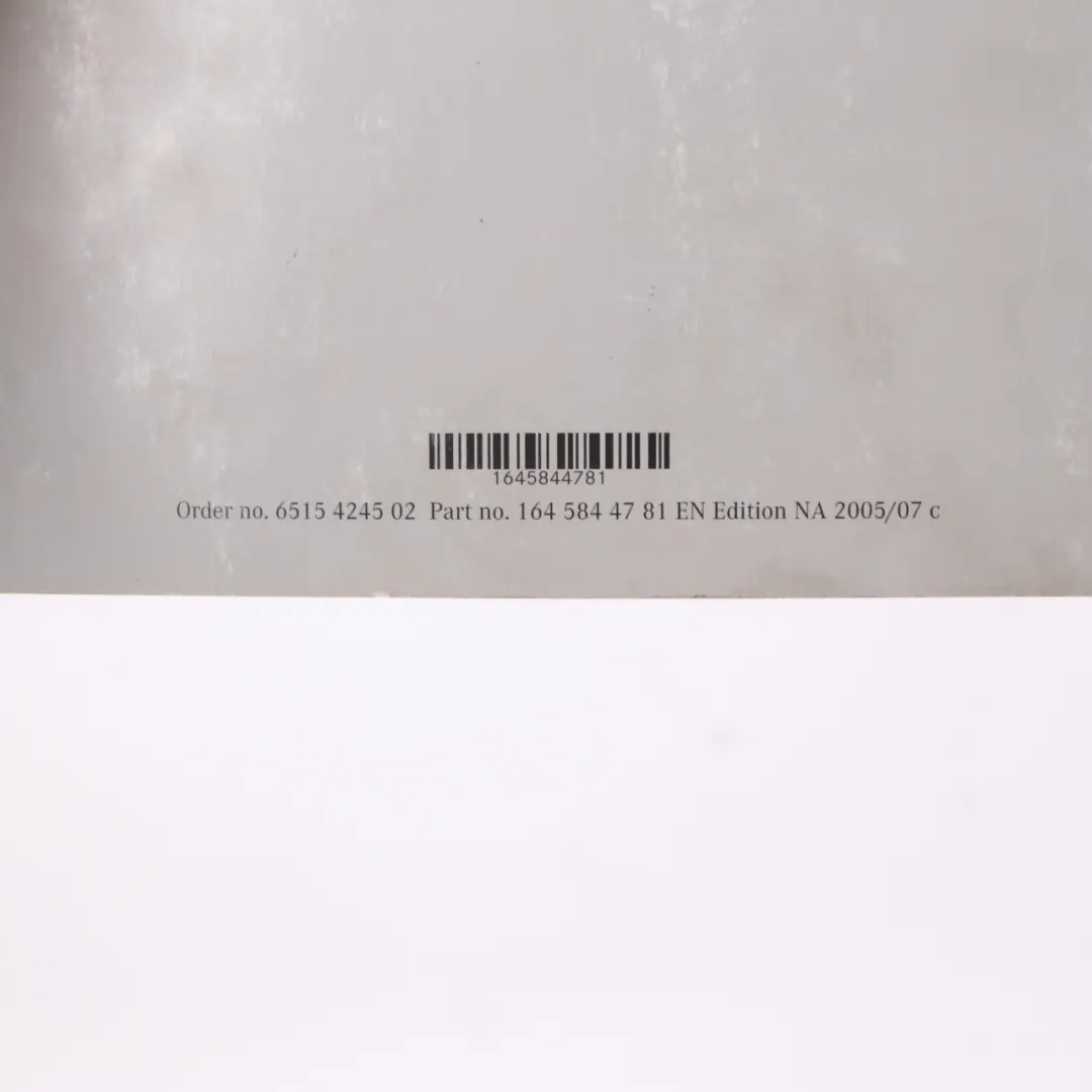 Mercedes ML W164 Owner's Handbook Service Booklet Manual Set - SKU A1645846168 - Part number A1645846168