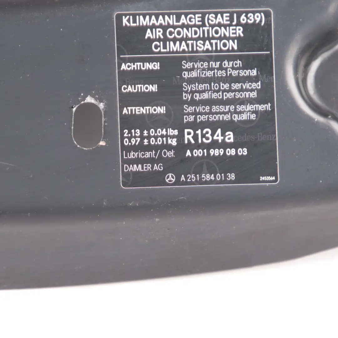 Mercedes W164 Frontplatte Heizkörper Slam Beam Cowling Carrier - SKU A1646200486 - Teilenummer A1646200486