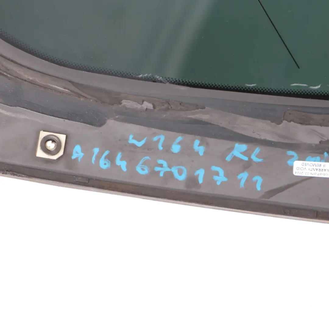 Window Quarter Glass Rear Left N/S AS2 to Mercedes ML W164 with Part number A1646701711 Mercedes ML W164 Window Quarter Glass Rear Left N/S AS2 - SKU A1646701711 - Part number A1646701711