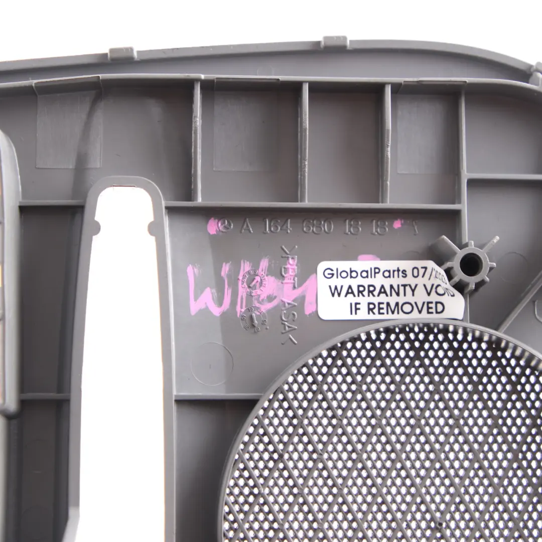 Mercedes ML W164 Dashboard Centre Speaker Cover Trim Panel Grey A1646801818 - SKU A1646800418-1 - Part number A1646800418