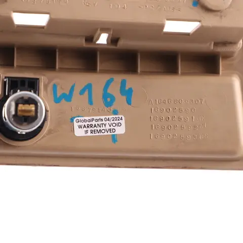 Centre Console Cover Panel Bucskin Beige to Mercedes ML W164 Rear with Part number A1646800507 Mercedes ML W164 Rear Centre Console Cover Panel Bucskin Beige - SKU A1646800507-1 - Part number A1646800507