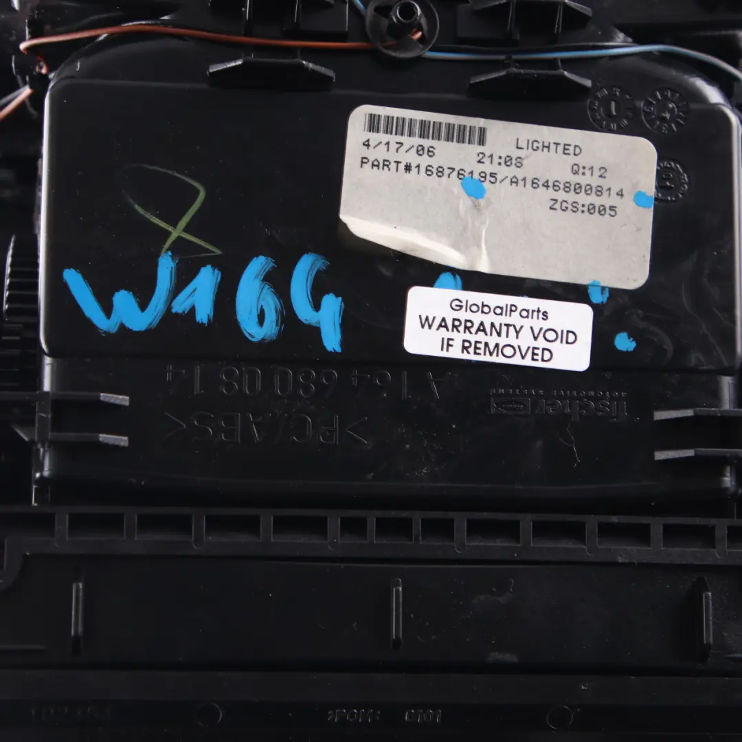 Mercedes W164 Schowek Tunelu Środkowego - SKU A1646800814 - Numer Części A1646800110