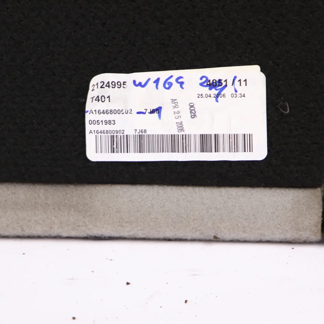 Boot Trunk Loading Floor Covering Panel Beige to Mercedes ML W164 with Part number A1646800902 Mercedes ML W164 Boot Trunk Loading Floor Covering Panel Beige - SKU A1646800902-1 - Part number A1646800902