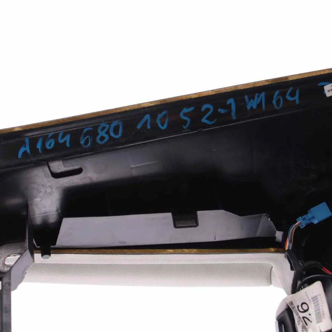 Mercedes ML W164 Centre Console Armrest Storage Housing Leather Grey - SKU A1646801052-1 - Part number A1646801052