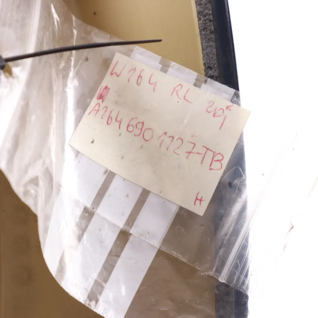 Arch Cover Fender Panel Rear Left N/S Tanzanite Blue 359 to Mercedes ML W164 Wheel with Part number A1646901127 Mercedes ML W164 Wheel Arch Cover Fender Panel Rear Left N/S Tanzanite Blue 359 - SKU A1646901127-TB - Part number A1646901127