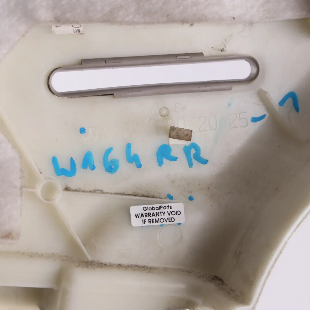 Mercedes W164 C-Pillar Cover Panel Trunk Grey Rear Right O/S - SKU A1646902025-1 - Part number A1646902025