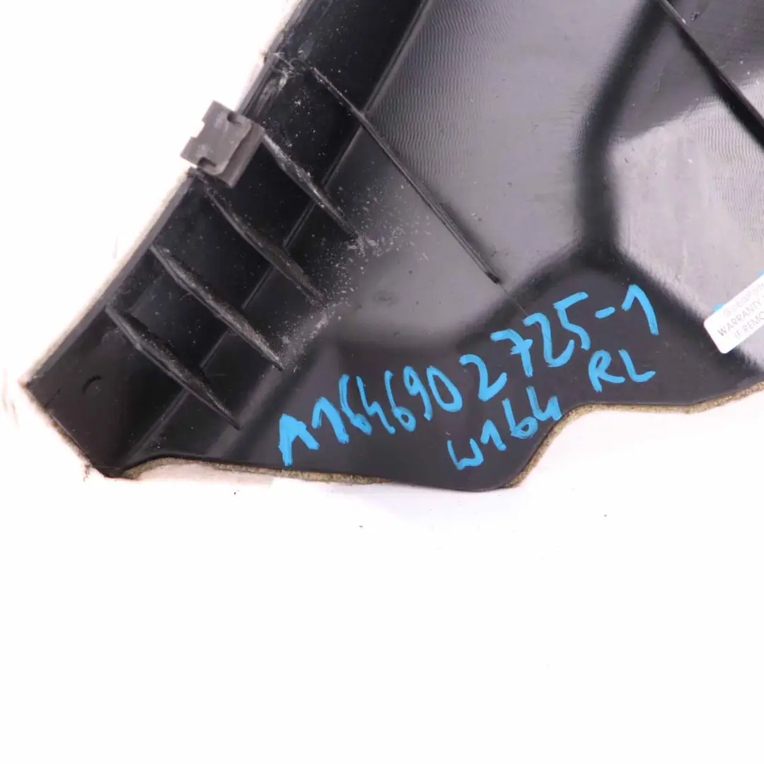 Boot Trunk Left N/S Lateral Trim Panel Grey to Mercedes ML W164 with Part number A1646902725 Mercedes ML W164 Boot Trunk Left N/S Lateral Trim Panel Grey - SKU A1646902725-1 - Part number A1646902725