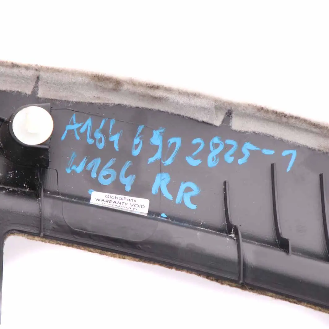 Mercedes ML W164 Boot Trunk Right O/S Lateral Trim Panel Grey - SKU A1646902825-1 - Part number A1646902825