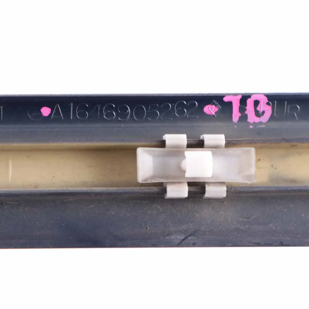 Door Moulding Front Right O/S Strip Tanzanite Blue - 359 to Mercedes ML W164 with Part number A1646905262 Mercedes ML W164 Door Moulding Front Right O/S Strip Tanzanite Blue - 359 - SKU A1646905262-TB - Part number A1646905262